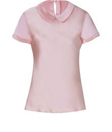 With its sweet round collar and glistening silk-satin, Steffen Schrauts short sleeve top is workweek essential packed with pairing possibilities - Round collar, short sleeves, slit with button closure at nape - Softly tailored fit - Wear with a pencil skirt and heels, or dress down with skinny jeans and your favorite flats With its sweet round collar and glistening silk-satin, Steffen Schrauts short sleeve top is workweek essential packed with pairing possibilities - Round collar, short sleeves, slit with button closure at nape - Softly tailored fit - Wear with a pencil skirt and heels, or dress down with skinny jeans and your favorite flats