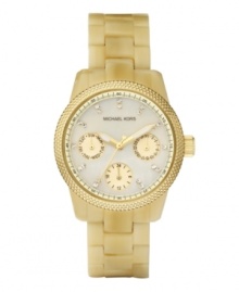 Create a style all your own with this unique watch by Michael Kors. Create a style all your own with this unique watch by Michael Kors.