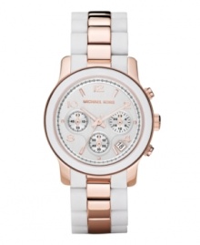 Take in a breath of fresh air with this bright watch by Michael Kors. Take in a breath of fresh air with this bright watch by Michael Kors.