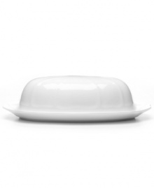 A charming way to serve butter on the table, this elegant covered butter dish from Mikasa's Antique White dinnerware and dishes collection has a soft geometric feel and clean, embossed design. Microwave, dishwasher and oven safe. A charming way to serve butter on the table, this elegant covered butter dish from Mikasa's Antique White dinnerware and dishes collection has a soft geometric feel and clean, embossed design. Microwave, dishwasher and oven safe.