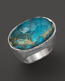 Ippolita Sterling Silver Wonderland Oval Ring in Bronze Turquoise Ippolita Sterling Silver Wonderland Oval Ring in Bronze Turquoise