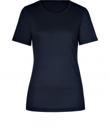 A wardrobe staple with flattering contoured seaming, Jil Sanders pristine tee is as chic as it is versatile - Round neckline, short sleeves, contoured seaming - Form-fitting - Wear with a modern blazer, leather leggings and ankle boots A wardrobe staple with flattering contoured seaming, Jil Sanders pristine tee is as chic as it is versatile - Round neckline, short sleeves, contoured seaming - Form-fitting - Wear with a modern blazer, leather leggings and ankle boots
