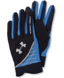Fleece gloves made the attention to detail usually seen only on all-pro gear: Under Armour gloves made of moisture-management ColdGear® fabric with reflective piping, silicon palm for enhanced grip, and full cuff for extra insulation. Fleece gloves made the attention to detail usually seen only on all-pro gear: Under Armour gloves made of moisture-management ColdGear® fabric with reflective piping, silicon palm for enhanced grip, and full cuff for extra insulation.