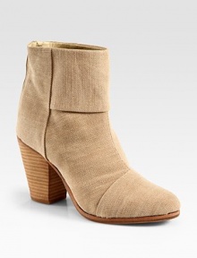 This canvas classic has a stacked heel, back zipper and intricate stitching. Stacked heel, 3½ (90mm)Canvas upperExposed back zipperLeather lining and solePadded insoleImportedOUR FIT MODEL RECOMMENDS ordering one half size up as this style runs small. This canvas classic has a stacked heel, back zipper and intricate stitching. Stacked heel, 3½ (90mm)Canvas upperExposed back zipperLeather lining and solePadded insoleImportedOUR FIT MODEL RECOMMENDS ordering one half size up as this style runs small.