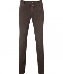 A pared-down alternative to your favorite denim, these versatile cords from Closed will help usher in your fall-focused style - Classic five-pocket styling, straight leg, slim fit, logo detail at fly - Wear with a long sleeve henley, a shawl collar cardigan, and leather ankle boots A pared-down alternative to your favorite denim, these versatile cords from Closed will help usher in your fall-focused style - Classic five-pocket styling, straight leg, slim fit, logo detail at fly - Wear with a long sleeve henley, a shawl collar cardigan, and leather ankle boots