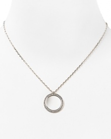 Plated in high-shine metal with a striking pendant, this Michael Kors necklace styles every look with effortless luxury. Plated in high-shine metal with a striking pendant, this Michael Kors necklace styles every look with effortless luxury.