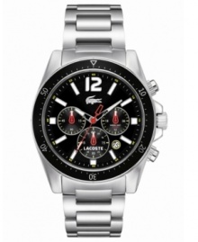 A sporty chronograph watch from Lacoste's Seattle collection with modern sophistication. A sporty chronograph watch from Lacoste's Seattle collection with modern sophistication.