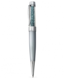 Make lasting memories. Swarovski's crystalline USB pen, with silver-tone details and Indian Sapphire-colored crystals, combines a bit of the old with the new in style and function. Approximate size: 5-4/5 x 6/10 inches. Memory 4 GB. Make lasting memories. Swarovski's crystalline USB pen, with silver-tone details and Indian Sapphire-colored crystals, combines a bit of the old with the new in style and function. Approximate size: 5-4/5 x 6/10 inches. Memory 4 GB.