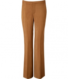 With their liquid movement and streamlined silhouette, Theyskens Theorys wide leg pants guarantee a modern-retro polish to chic tailored looks - Side and back slit pockets, hidden hook and button closure, zip fly, flat waistband - Fitted top, loose wide leg - Team with feminine blouses and sky-high platforms With their liquid movement and streamlined silhouette, Theyskens Theorys wide leg pants guarantee a modern-retro polish to chic tailored looks - Side and back slit pockets, hidden hook and button closure, zip fly, flat waistband - Fitted top, loose wide leg - Team with feminine blouses and sky-high platforms