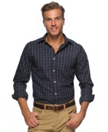 Work or weekend, this plaid shirt from Argyleculture is a preppy favorite. Work or weekend, this plaid shirt from Argyleculture is a preppy favorite.