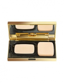 Water-rich cream makeup contains a unique luminoactive complex that magnifies light for a glowing complexion. Formulated with SPF 10 protection Skin appears flawless, matte and smooth Mirrored compact includes sponge applicator Ideal for combination or oily skin Water-rich cream makeup contains a unique luminoactive complex that magnifies light for a glowing complexion. Formulated with SPF 10 protection Skin appears flawless, matte and smooth Mirrored compact includes sponge applicator Ideal for combination or oily skin