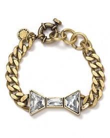 Pretty with a punkish edge, MARC BY MARC JACOBS chain link bracelet perfectly encapsulates the brand's hard-hitting take on feminine style. Wear this piece and take a bow. Pretty with a punkish edge, MARC BY MARC JACOBS chain link bracelet perfectly encapsulates the brand's hard-hitting take on feminine style. Wear this piece and take a bow.