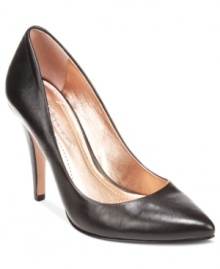 If classic beauty is the look you're going for, then the pointed toe and simple heel of BCBGeneration's Ceilo single sole pumps are just what you need. If classic beauty is the look you're going for, then the pointed toe and simple heel of BCBGeneration's Ceilo single sole pumps are just what you need.