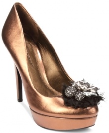 Topped with elegant jeweled detail, BCBGeneration's Scottie platform pumps are the perfect choice when your outfit needs a bit more decoration. Topped with elegant jeweled detail, BCBGeneration's Scottie platform pumps are the perfect choice when your outfit needs a bit more decoration.