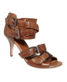 Urban-chic sandals with a boho vibe! Strappy buckles provide style in a cinch on the Rubyann sandals by Boutique 9. Urban-chic sandals with a boho vibe! Strappy buckles provide style in a cinch on the Rubyann sandals by Boutique 9.
