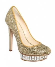Sparkling shine is great for dressing up. Boutique 9's Lidia pumps are covered in shiny glitter and feature the most unique mirror-covered platforms. Sparkling shine is great for dressing up. Boutique 9's Lidia pumps are covered in shiny glitter and feature the most unique mirror-covered platforms.