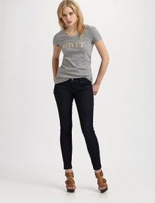 A necessi-tee this season, this design features an iconic logo on front.Round neckShort sleevesAbout 26 from shoulder to hemCottonMachine washImported Model shown is 5'9 (176cm) wearing US size Small. A necessi-tee this season, this design features an iconic logo on front.Round neckShort sleevesAbout 26 from shoulder to hemCottonMachine washImported Model shown is 5'9 (176cm) wearing US size Small.