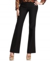 Score an elongated look in these classic, bootcut style trousers from XOXO!