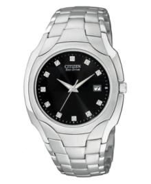Another light-fueled watch from Citizen, this stunning Eco-Drive emanates elegant sophistication. Another light-fueled watch from Citizen, this stunning Eco-Drive emanates elegant sophistication.