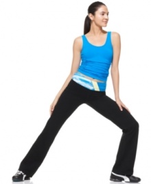 These flared active pants from Ideology create a flattering silhouette, while offering a chic pop of color at the waistband! (Clearance) These flared active pants from Ideology create a flattering silhouette, while offering a chic pop of color at the waistband! (Clearance)