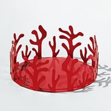 Designed by Emma Silvestris. This paper plate holder is an interesting addition to the Mediterraneo line, with its successful and original open work design. The steel supports of the plate holder are placed widely apart allowing room for fingers. The plate holder is made from a single sheet of laser perforated and folded stainless steel. The pile of plates is held in place by eight branches of different heights. Designed by Emma Silvestris. This paper plate holder is an interesting addition to the Mediterraneo line, with its successful and original open work design. The steel supports of the plate holder are placed widely apart allowing room for fingers. The plate holder is made from a single sheet of laser perforated and folded stainless steel. The pile of plates is held in place by eight branches of different heights.