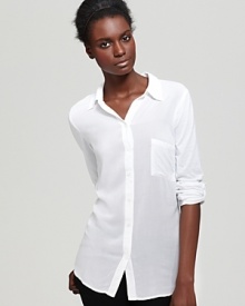 A clean-cut button down is an office essential for fall and this soft rendition from Splendid is the season's must have.