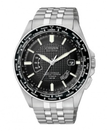 On time, every time, in every city. This ultra-tough Citizen Eco-Drive world time watch stays constantly accurate with radio signals received from Japan, Germany, China and USA. On time, every time, in every city. This ultra-tough Citizen Eco-Drive world time watch stays constantly accurate with radio signals received from Japan, Germany, China and USA.