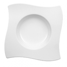 Add a New Wave of vibrance to your table setting with this innovative dinnerware collection. Distinguished by angular shapes in fluid wave designs, pieces work together creating a host of options for imaginative presentation. Microwave and dishwasher safe. Add a New Wave of vibrance to your table setting with this innovative dinnerware collection. Distinguished by angular shapes in fluid wave designs, pieces work together creating a host of options for imaginative presentation. Microwave and dishwasher safe.