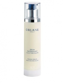 Recover the tone and suppleness of this most feminine area, especially susceptible to the signs of aging. Lifts and tightens slackened neck area. Fights against free radicals. Smoothes, tightens, and restructures the epidermis. Absorbs rapidly without staining or stickiness. Emulsion-gel texture, cools and protects. Specially formulated for the neck and decollete. 1.7 oz. pump bottle. Recover the tone and suppleness of this most feminine area, especially susceptible to the signs of aging. Lifts and tightens slackened neck area. Fights against free radicals. Smoothes, tightens, and restructures the epidermis. Absorbs rapidly without staining or stickiness. Emulsion-gel texture, cools and protects. Specially formulated for the neck and decollete. 1.7 oz. pump bottle.