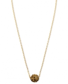 Where there's smoky style, there's red-hot fashion. Anne Klein's pendant necklace radiates heat with a fireball embellished with topaz crystals. Crafted in gold tone mixed metal. Approximate length: 16 inches + 2-inch extender. Where there's smoky style, there's red-hot fashion. Anne Klein's pendant necklace radiates heat with a fireball embellished with topaz crystals. Crafted in gold tone mixed metal. Approximate length: 16 inches + 2-inch extender.