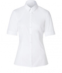 Detailed in a comfortably cool blend of stretch cotton, Hugos fitted short sleeve shirt is a smart investment perfect for setting the foundation for workweek looks - Classic collar, elbow-length sleeves, buttoned cuffs, button-down front - Tailored fit - Wear with practically anything for a clean, tailored look Detailed in a comfortably cool blend of stretch cotton, Hugos fitted short sleeve shirt is a smart investment perfect for setting the foundation for workweek looks - Classic collar, elbow-length sleeves, buttoned cuffs, button-down front - Tailored fit - Wear with practically anything for a clean, tailored look