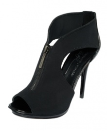 Zip them up and go. Donald Pliner's sexy Parviz platform shooties feature bold cutouts on the sides and a luxe leather sole. Zip them up and go. Donald Pliner's sexy Parviz platform shooties feature bold cutouts on the sides and a luxe leather sole.