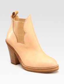 Uniquely shaped elastic side gores add a hint of stretch to this classic leather look. Stacked heel, 4 (100mm)Covered platform, ½ (15mm)Compares to a 3½ heel (90mm)Leather and elastic upperLeather lining and solePadded insoleMade in ItalyOUR FIT MODEL RECOMMENDS ordering true whole size; ½ sizes should order the next whole size up. Uniquely shaped elastic side gores add a hint of stretch to this classic leather look. Stacked heel, 4 (100mm)Covered platform, ½ (15mm)Compares to a 3½ heel (90mm)Leather and elastic upperLeather lining and solePadded insoleMade in ItalyOUR FIT MODEL RECOMMENDS ordering true whole size; ½ sizes should order the next whole size up.