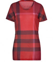 Effortless and iconic, Burberry Brits tonal tee is a cool way to wear the brands classic check - Round neckline, short sleeves - Long, lean fit - Layer under a boyfriend blazer, or cashmere cardigan with jeans Effortless and iconic, Burberry Brits tonal tee is a cool way to wear the brands classic check - Round neckline, short sleeves - Long, lean fit - Layer under a boyfriend blazer, or cashmere cardigan with jeans
