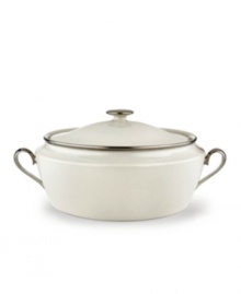 Beautiful in its simplicity, this white bone china features a timeless, elegant design. The pristine bone china is accented by a single, shimmering band of platinum. The understated beauty of this china will add a refined sophistication to your dining experience for years to come. Qualifies for Rebate Beautiful in its simplicity, this white bone china features a timeless, elegant design. The pristine bone china is accented by a single, shimmering band of platinum. The understated beauty of this china will add a refined sophistication to your dining experience for years to come. Qualifies for Rebate