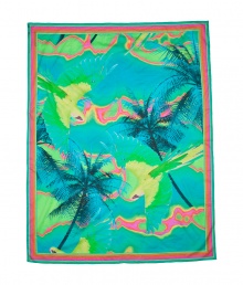 Luxe sarong in ultra-fine, patterned green cotton - A colorfully cool accessory from British cult label Matthew Williamson - Vibrant, psychedelic tropical print in lush shades of green, yellow and pink - Oversize rectangular shape perfect for tying across the body or around the waist - A must for your next vacation or beach getaway - Style with a bikini or maillot and sandals Luxe sarong in ultra-fine, patterned green cotton - A colorfully cool accessory from British cult label Matthew Williamson - Vibrant, psychedelic tropical print in lush shades of green, yellow and pink - Oversize rectangular shape perfect for tying across the body or around the waist - A must for your next vacation or beach getaway - Style with a bikini or maillot and sandals