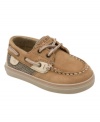 Baby's first boat shoes! These darling Sperry Topsider prewalkers are hand sewn for an extra-special touch.