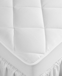 Sleep soundly the quilted splendor of a 500 thread count mattress pad from Hotel Collection. Sleep soundly the quilted splendor of a 500 thread count mattress pad from Hotel Collection.