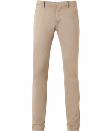 Stylish pants in camel stretch cotton - Casual, trendy chino cut - With slim, straight legs, waistband, belt loops and side pockets - A typical look for leisure, combine with sneakers, boots, a shirt, knit shirt, leather jacket, parka - Really comfortable, a genius alternative to jeans or corduroys Stylish pants in camel stretch cotton - Casual, trendy chino cut - With slim, straight legs, waistband, belt loops and side pockets - A typical look for leisure, combine with sneakers, boots, a shirt, knit shirt, leather jacket, parka - Really comfortable, a genius alternative to jeans or corduroys