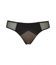 Turn up the heat with these sultry vintage-inspired briefs from Chantal Thomass - Front layered detailing, sheer panels, classic brief styling - Perfect under virtually any outfit or paired with a matching bra for stylish lounging Turn up the heat with these sultry vintage-inspired briefs from Chantal Thomass - Front layered detailing, sheer panels, classic brief styling - Perfect under virtually any outfit or paired with a matching bra for stylish lounging