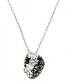 Organically inspired. Judith Jack's unique pendant necklace looks like it came straight from the earth with its blend of clear cubic zirconias (1-3/4 ct. t.w.) and glittering marcasite. Set in sterling silver. Approximate length: 16 inches. Approximate drop: 3/4 inch. Organically inspired. Judith Jack's unique pendant necklace looks like it came straight from the earth with its blend of clear cubic zirconias (1-3/4 ct. t.w.) and glittering marcasite. Set in sterling silver. Approximate length: 16 inches. Approximate drop: 3/4 inch.