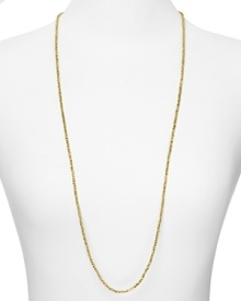 Bring luxe, dazzling shine to your look with this laser cut, 18 karat gold plated sterling silver necklace from Officina Bernardi. Bring luxe, dazzling shine to your look with this laser cut, 18 karat gold plated sterling silver necklace from Officina Bernardi.
