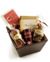 Why not pair their vintage with the perfect complement? This gourmet gift basket from Torn Ranch features jumbo almonds, cabernet chocolate chip biscotti, champagne chocolate indulgences, berry blossom trail mix and chardonnay wine truffles, all set in a fine keepsake box ripe for the giving.