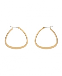 Snap up simple hoops with a trendy twist. These Kenneth Cole New York earrings feature a classic hoop style with an up-to-date shape. Crafted in worn gold tone mixed metal. Approximate diameter: 1 inch. Snap up simple hoops with a trendy twist. These Kenneth Cole New York earrings feature a classic hoop style with an up-to-date shape. Crafted in worn gold tone mixed metal. Approximate diameter: 1 inch.