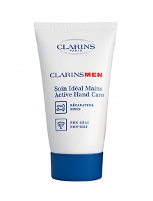 Give rough, dry hands immediate comfort. Active Hand Care non-oily, non-sticky hand treatment is formulated specifically for men, to help soothe irritations caused by climatic conditions, handiwork, or sports. 2.6 oz. Imported. Give rough, dry hands immediate comfort. Active Hand Care non-oily, non-sticky hand treatment is formulated specifically for men, to help soothe irritations caused by climatic conditions, handiwork, or sports. 2.6 oz. Imported.