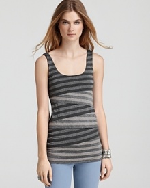 Bailey 44 Top - Desi Striped Tiers