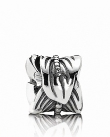 Inspired by the beauty of nature, this sterling silver PANDORA charm comes in the form of a bird's feather. Inspired by the beauty of nature, this sterling silver PANDORA charm comes in the form of a bird's feather.