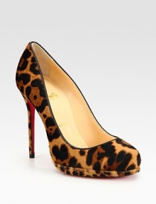 Leopard-print pony hair adds exoticism to this platform pump with leather trim and a signature red leather sole. Self-covered heel, 4½ (115mm)Covered platform, ½ (15mm)Compares to a 4 heel (100mm)Leopard-print pony hair upperLeather liningSignature red leather solePadded insoleMade in ItalyOUR FIT MODEL RECOMMENDS ordering one half size up as this style runs small. Leopard-print pony hair adds exoticism to this platform pump with leather trim and a signature red leather sole. Self-covered heel, 4½ (115mm)Covered platform, ½ (15mm)Compares to a 4 heel (100mm)Leopard-print pony hair upperLeather liningSignature red leather solePadded insoleMade in ItalyOUR FIT MODEL RECOMMENDS ordering one half size up as this style runs small.