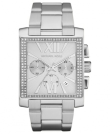 Square up your style with this shimmering Gia watch from Michael Kors. Square up your style with this shimmering Gia watch from Michael Kors.