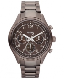 Buckle up and take flight! This aeronautical inspired Flight collection watch from Fossil boasts chronograph precision and bold hues. Buckle up and take flight! This aeronautical inspired Flight collection watch from Fossil boasts chronograph precision and bold hues.